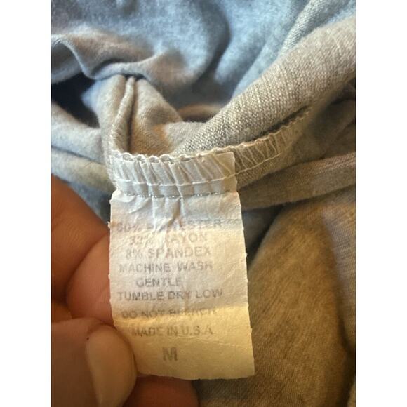 Body Central Gray Sleeveless Maxi Dress Size M Made in USA Stretch Jersey Empire - Picture 6 of 6